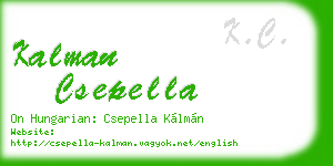 kalman csepella business card